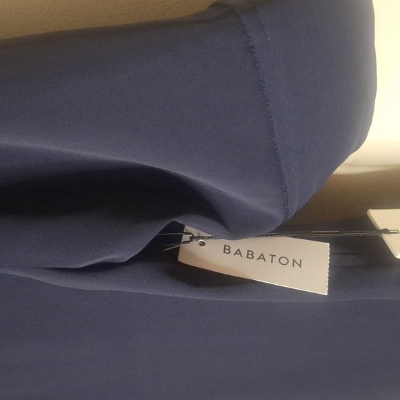 Babaton Bello Button Down Short Sleeve Pure INDIGO Size S NWT - Picture 5 of 8